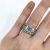 Modern Aquamarine and Diamond Ring