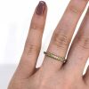 Modern Yellow Sapphire Eternity Band