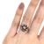 Birks Vintage Ruby and Diamond Floral Cluster Ring