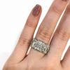 Retro 1.93ct Diamond Platinum Ring