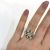 Vintage Diamond Solitaire Bow Ring