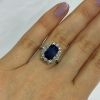 Vintage Inspired 3.81ct Sapphire and Diamond Ring