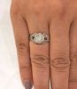 Vintage Diamond and Synthetic Sapphire Ring