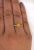 Vintage Inspired Orange Sapphire and Diamond Ring