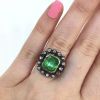Georgian Emerald and Diamond Ring