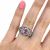 Modern Pink Sapphire and Diamond Ring