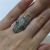 Art Deco Diamond and Synthetic Emerald Ring