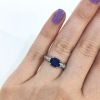Vintage Sapphire and Diamond Engagement Ring