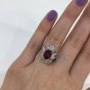 Vintage Ruby and Diamond Engagment Ring