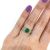 Vintage Inspired Emerald and Diamond Ring