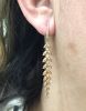 Modern Diamond Drop Earrings