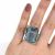 Vintage Aquamarine and Diamond Ring