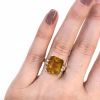 Birks Citrine and Diamond Ring