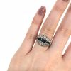 Art Deco Sapphire and Diamond Ring