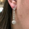 Vintage Diamond Drop Earrings
