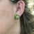 Modern Heart 18.23ct Peridot and Diamond 18kt Earrings