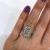 Art Deco Inspired Diamond and Emerald Ring