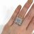 Modern .42ct Pink Sapphire and Diamond 18kt Ring