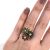 Vintage Diamond Peridot Tourmaline Emerald Ring