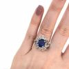 Vintage Sapphire and Diamond Ring