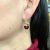 Vintage Red Rubellite (Tourmaline) and Diamond Earrings