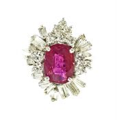 Vintage Ruby and Diamond Ring