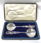 A Pair Of Sheffield Sterling Silver Serving Spoons, circa 1913