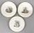 A set of 9 Spode bat-printed tea plates, circa 1810, #1922