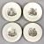 A set of 9 Spode bat-printed tea plates, circa 1810, #1922