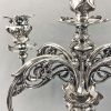 American Art Nouveau Silver Plate 5 Light Candelabra