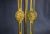 American Arts and Crafts “Jewelled” Brass Lamp