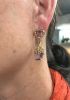 Vintage 7.83ct Amethyst Earrings in 10kt Yellow Gold