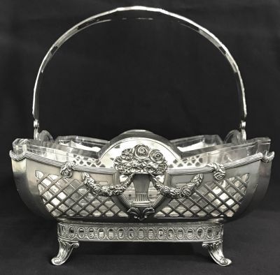 An Unusual Beaux-Arts Influenced WMF (Württembergische Metallwarenfabrik) Centrepiece Basket