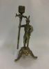 Antique Brass Figural Candlestick