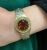 Antique Hinged Citrine Bangle