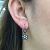 Antique Rose Cut Diamond Drop Earrings