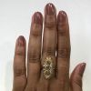 Antique Style Diamond Navette Ring