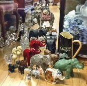 Vintage & Antique Decor Elephants Parade From Front To Back