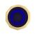 Antique Biedermeier Covered Jar In Cobalt Blue Glass