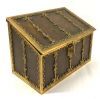 Antique Bronze and Leather Stationery Box
