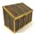 Antique Bronze and Leather Stationery Box