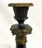 Antique Bronze and Partial Gilt French Empire Candlesticks