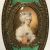Antique Dresser Set with Miniature Paintings on Ivory