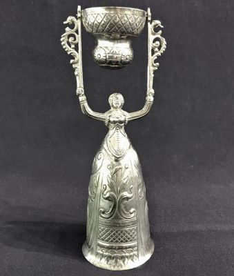 Antique Dutch Fine Silver Marriage Cup
