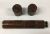 Antique English Brass Telescope In Original Leather Sheath