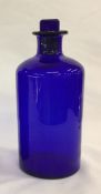 Antique English Bristol Blue Apothecary Bottle