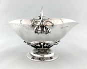 Antique Georg Jensen Sterling Silver Sugar Basket