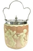 Antique Locke & Co. Shrub Hill Worcester Biscuit Barrel