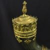 Antique Ornate Gilt Metal Mounted Presentation Horn Cup
