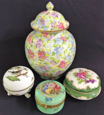 Antique Porcelain Boxes and Jars